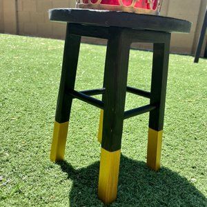 Wooden Stool Plant Stand